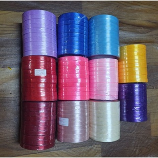 1 cuộn ruy băng lụa các màu loại 1cm dài 25m
