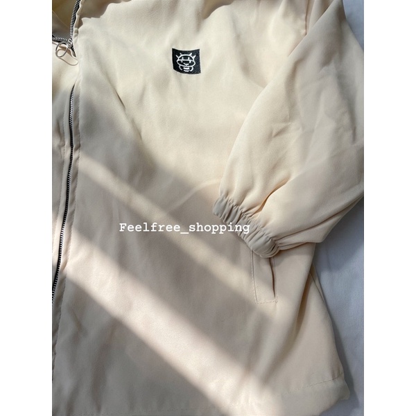 Áo Khoác Hoddie Zip Kèm Mũ Kaki Mặc Đi Học Đi Chơi