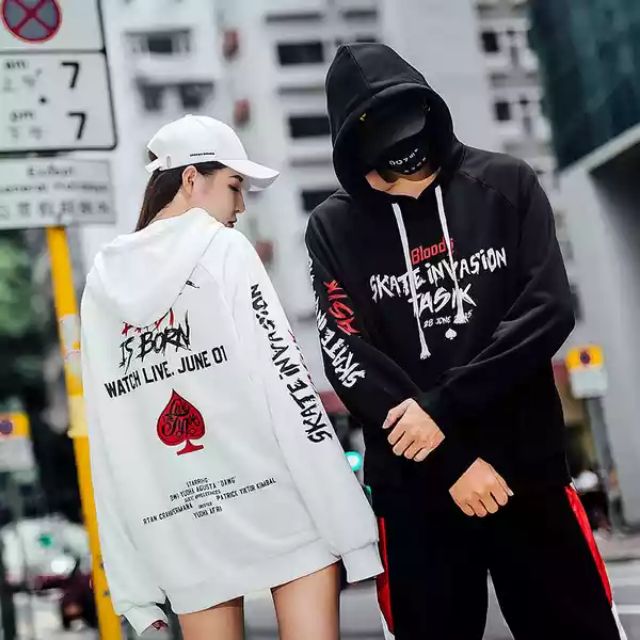 Áo khoác hoodie nỉ ngoại unisex form rộng beast