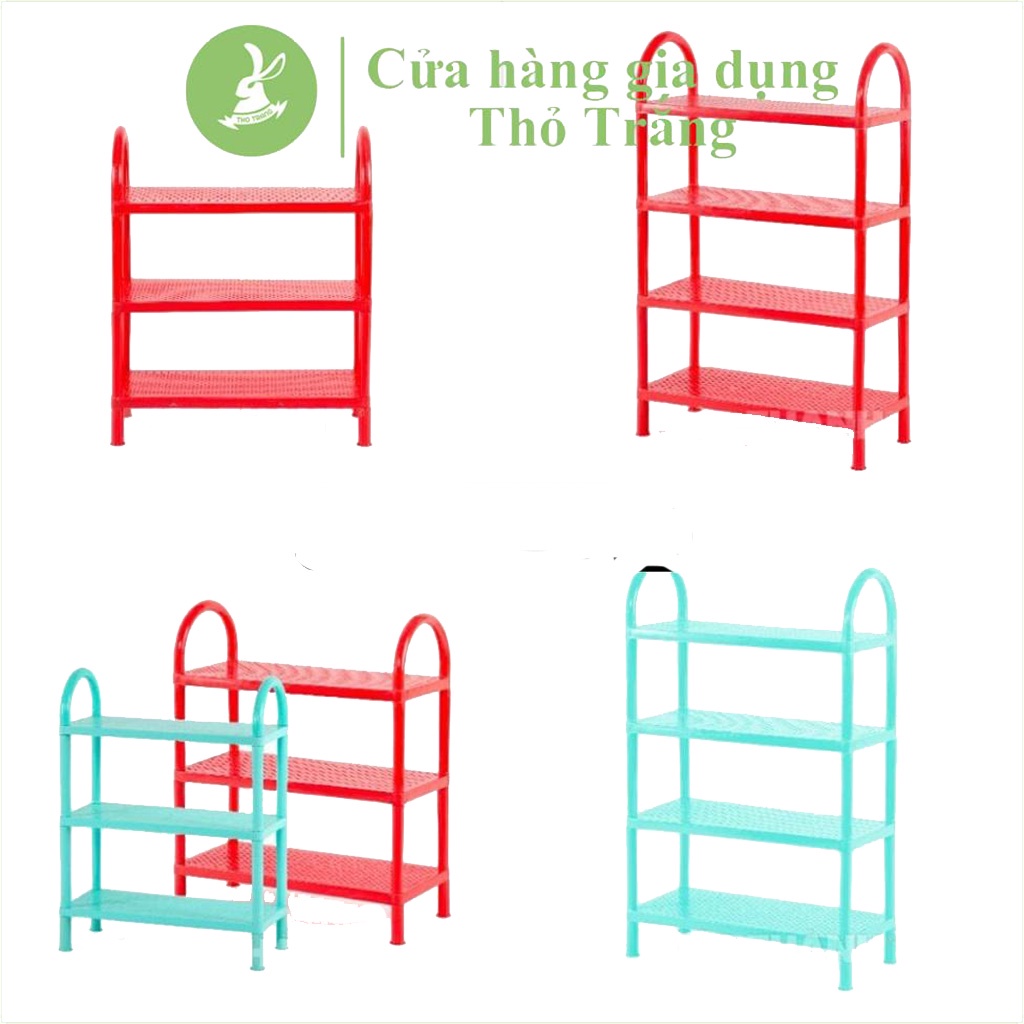 Kệ dép 3 tầng, 4 tầng lớn nhựa Hiệp Thành Việt Nam 232HI nhiều màu nhiều size