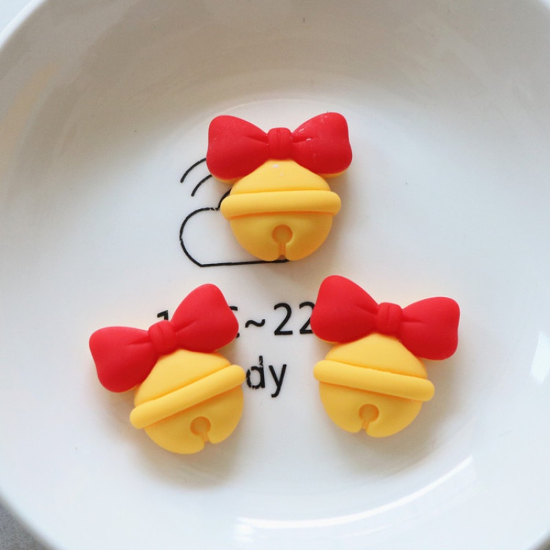 Set 10 Kẹp Tóc Hình Quả Táo / Gấu / Thỏ Bằng Nhựa Resin Diy Dành Cho Trang Trí Điện Thoại