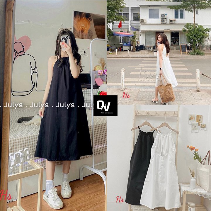 Váy yếm khoét lưng ba lỗ, Ảnh Thật - Hàng Xịn - SHOP Q&amp;V