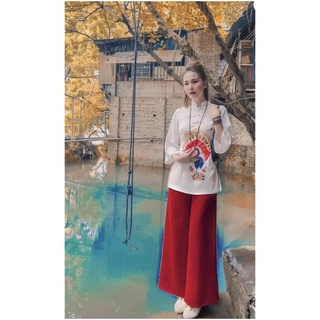 đồ lam đi chùa - công thêu
