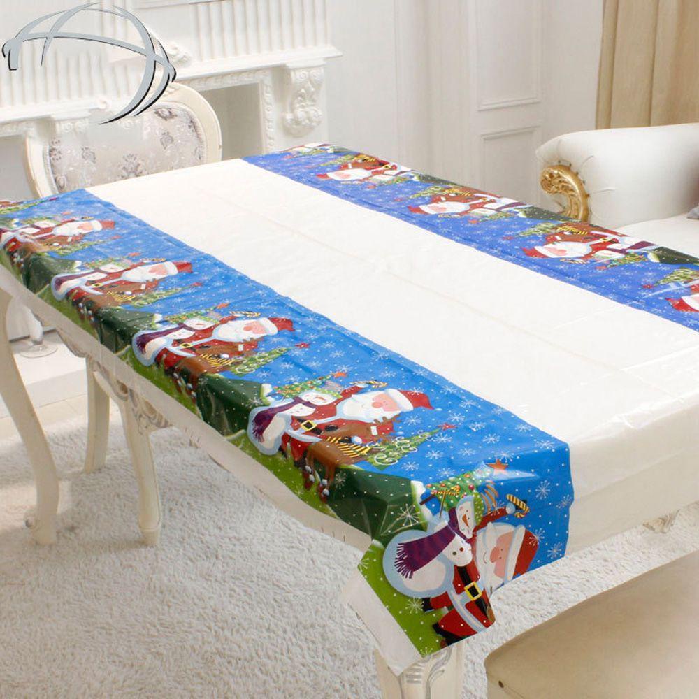 YEW Khăn Trải Bàn Họa Tiết Người Tuyết Phong Cách Giáng Sinh 110 * 180cm Độc Đáo
