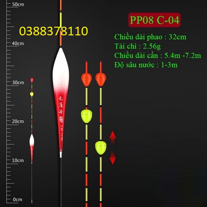 Phao Câu Đài Nano Chống Sóng PP08 - C