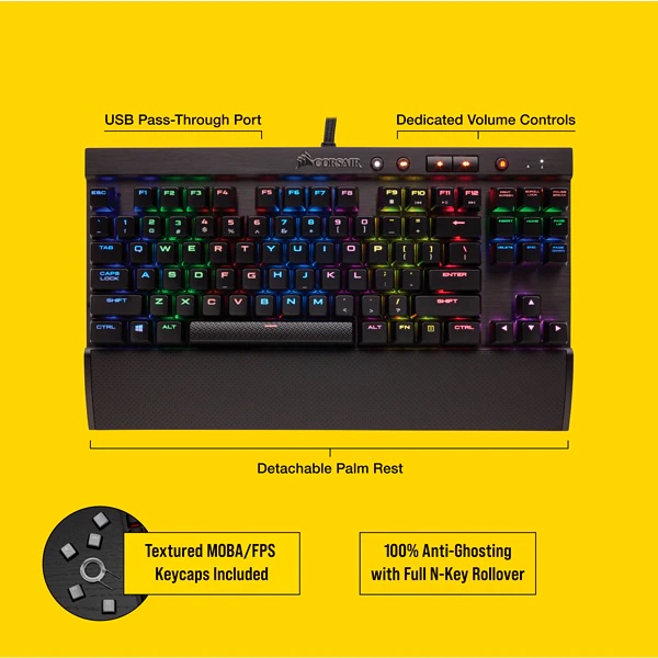 Bàn phím cơ Corsair K65 RapidFire Cherry Speed sw (CH-9110014-NA)