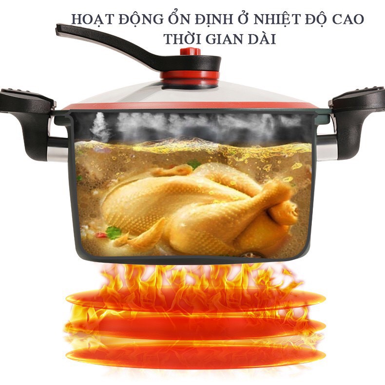 Nồi hầm chậm đa năng mini 3.5L dùng cho mọi loại bếp