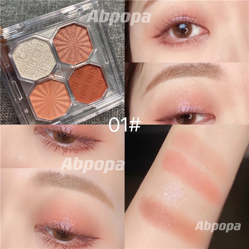 [Hàng mới về] Bảng phấn mắt Colorina Pro-Artist với 4 màu tông nude đất chống thấm nước lâu trôi | BigBuy360 - bigbuy360.vn