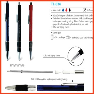 Bút bi 036❣️freeship❣️ hộp 20 bút bi tl 036