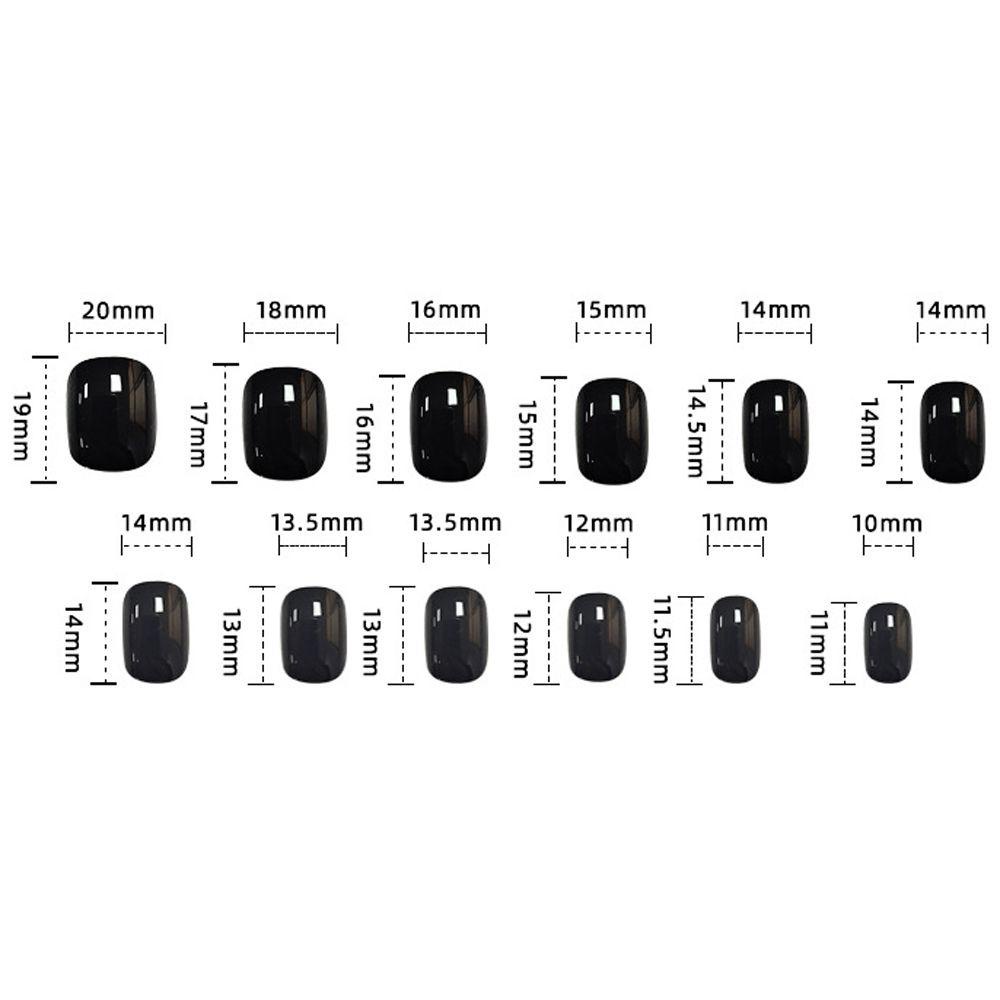 Bộ Móng Tay Giả Ngắn Tháo Rời Được Hình Nơ Hoa Phong Cách Nhật Bản