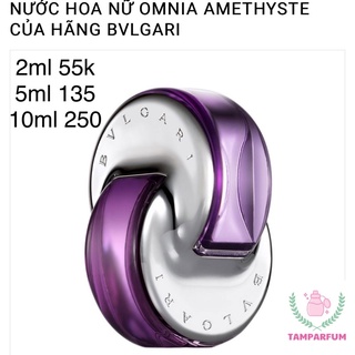 Chai xịt mẫu thử nước hoa nữ omnia amethyste của hãng bvlgari