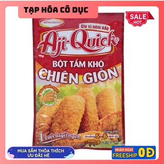 Combo 5 gói bột tẩm khô chiên giòn Ajiquick 42g