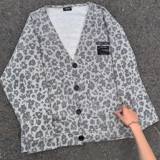 [Local Brand] Áo Cardigan Leon Pard ❤️CINDER❤️- Áo khoác cardigan form rộng nam nữ nỉ bông unisex phong cách streetwear