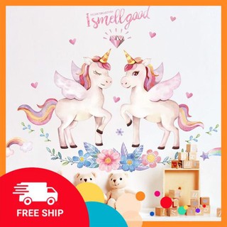 ⚡️𝗙𝗥𝗘𝗘𝗦𝗛𝗜𝗣⚡️ Decal dán tường Kì lân cho bé