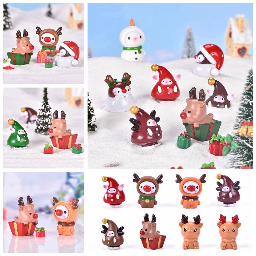Mô Hình Ông Già Noel / Nai Sừng Tấm Trang Trí Nhà Cửa Dịp Giáng Sinh