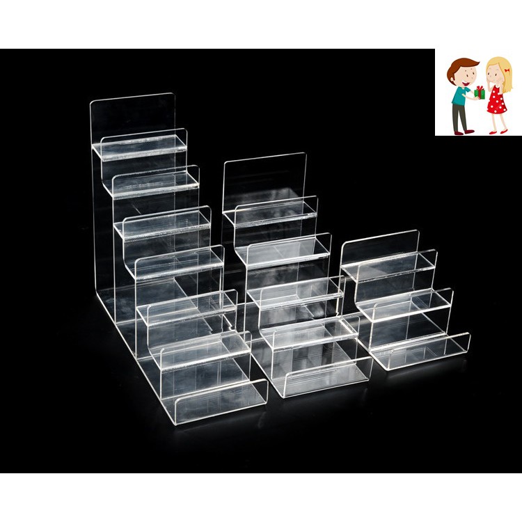Kệ trưng bày Mica chắc chắn, bền đẹp (3, 4 tầng)