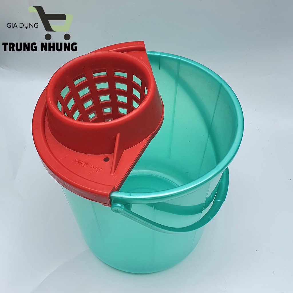 Xô lau nhà, bộ xô kèm giỏ vắt lau nhà
