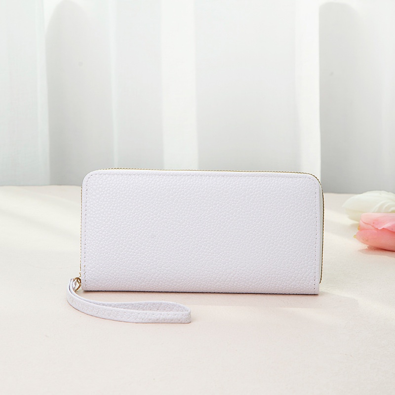 Ví Màu Trơn Thiết Kế Đơn Giản Có Hai Ngăn Đựng Tiền Xu 2022 Cho Nữ