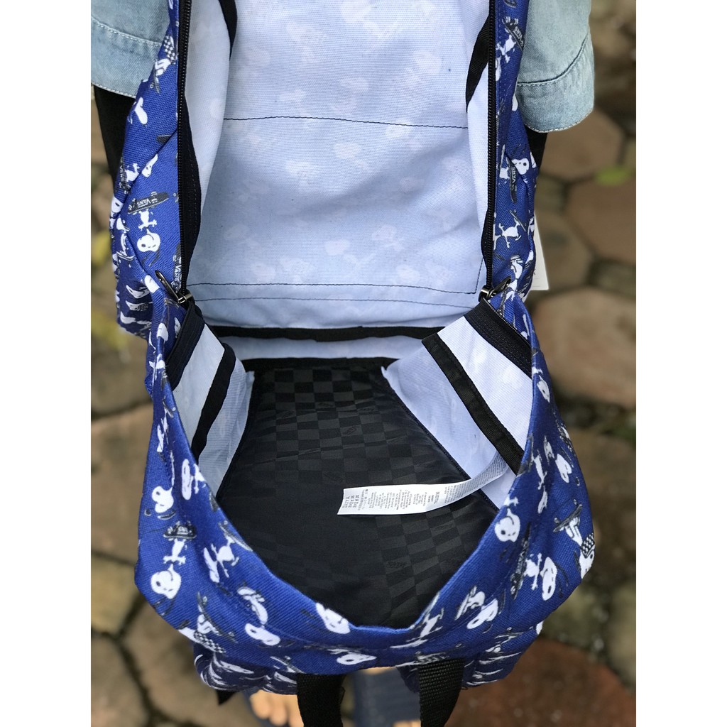 Balo Vans x Peanuts Old Skool II Navy  kiểu dáng thời trang chất vải chống nước, quai chắc chắn