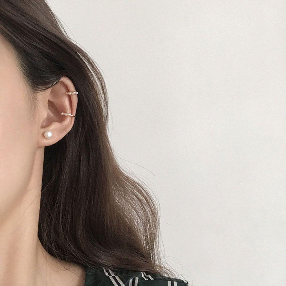 Bông Tai Xỏ Hạt Trắng Thời Trang Dành Cho Nữ