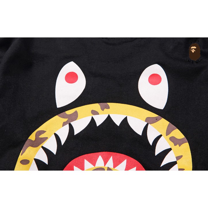 [Ảnh thật + FREESHIP] Tee Bape Shark x Stussy, Áo Thun Bape Cá Ngáo, Áo phông Bape Cá mập Bape VN