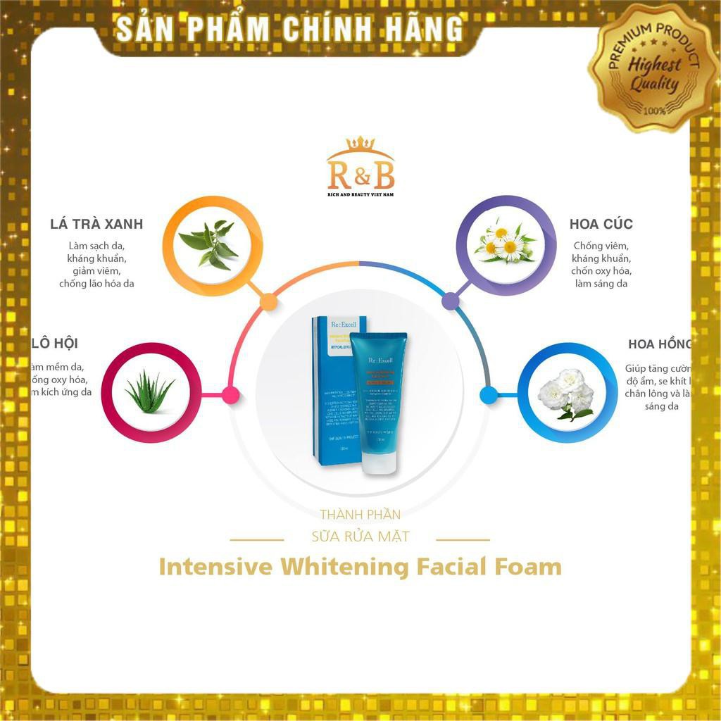 [Hàng Chính Hãng] Sữa Rửa Mặt Intensive Whitening Facial Foam, Sữa rửa mặt cho da khô , da dầu, da mụn