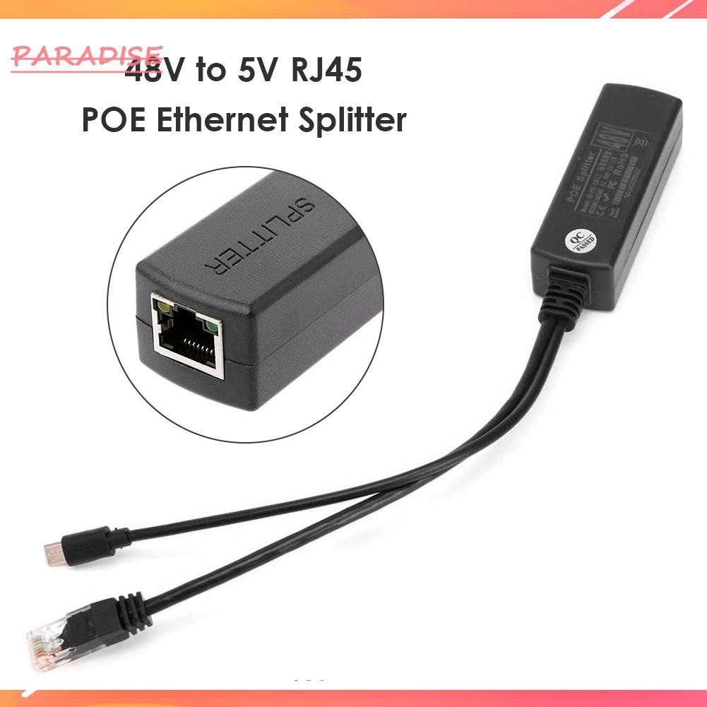 Bộ Chia Cổng Mạng Ethernet Từ 48v Sang 5v Micro Usb 2.5kv Rj45 | BigBuy360 - bigbuy360.vn