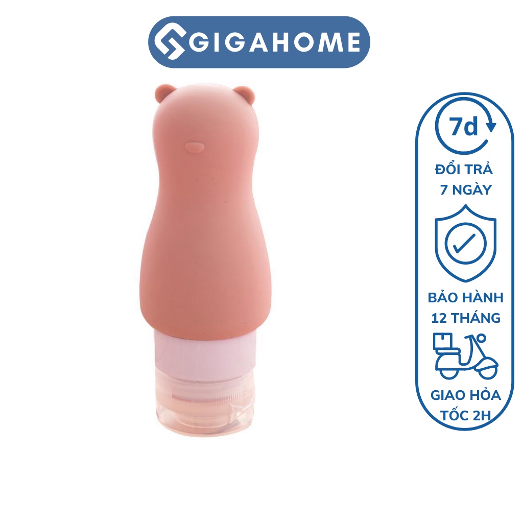 Lọ Chiết Dầu Gội, Mỹ Phẩm GIGAHOME Silicone Du Lịch Hình Thú Tiện Lợi 90ml 8267