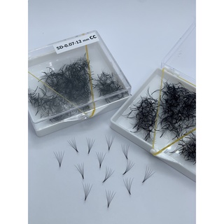 MI FAN SẴN 5D SIÊU MỀM, LÔNG CHỒN CONG C,CC,D ( 500FAN ) MDC LASHES, SỢI MI BẮT KEO