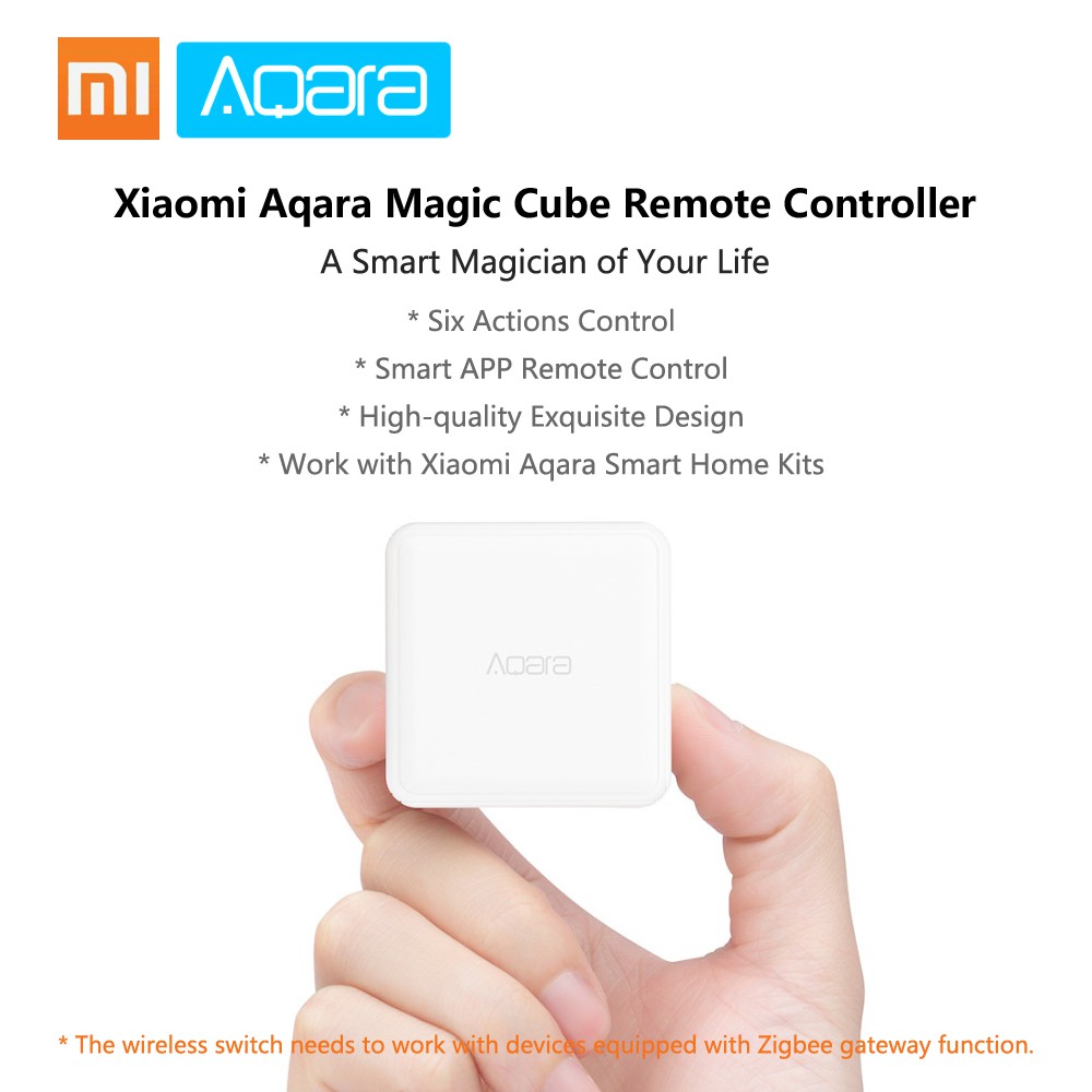 Aqara Cube - Cảm biến thông minh điều khiển từ xa, nhiều tính năng và ngữ cảnh - kết nối Zigbee