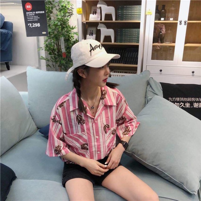 Sơ mi hoạ tiết ulzzang