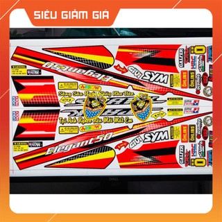 Tem rời elegant spark đỏ đen