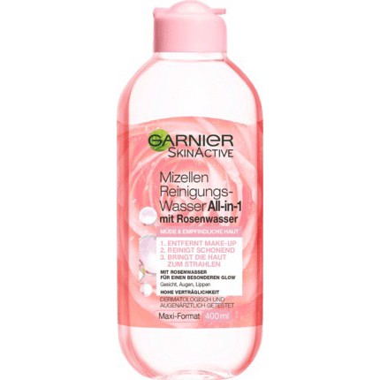 NƯỚC TẨY TRANG HOA HỒNG GARNIER, 400ML, HÀNG NỘI ĐỊA ĐỨC