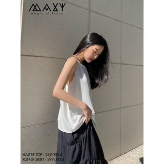 Áo cổ yếm dáng xòe halter top Maxy Workshop