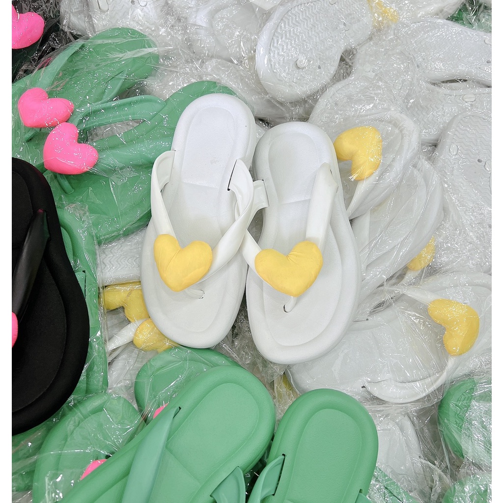 Dép bánh mì nữ, dép tông tim trơn đế độn siêu nhẹ chất liệu EVA size kép 36-41