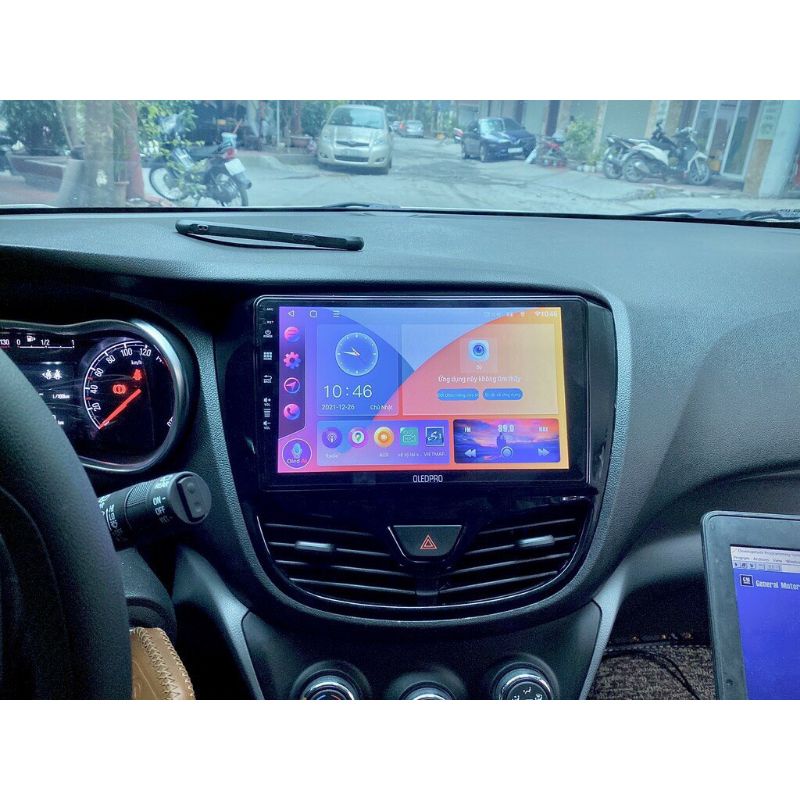 Màn Hình DVD Android Oled Pro A5 New Theo Xe Vios + Yaris 2014 - 2018, 10 inch kèm dưỡng và jack nguồn zin