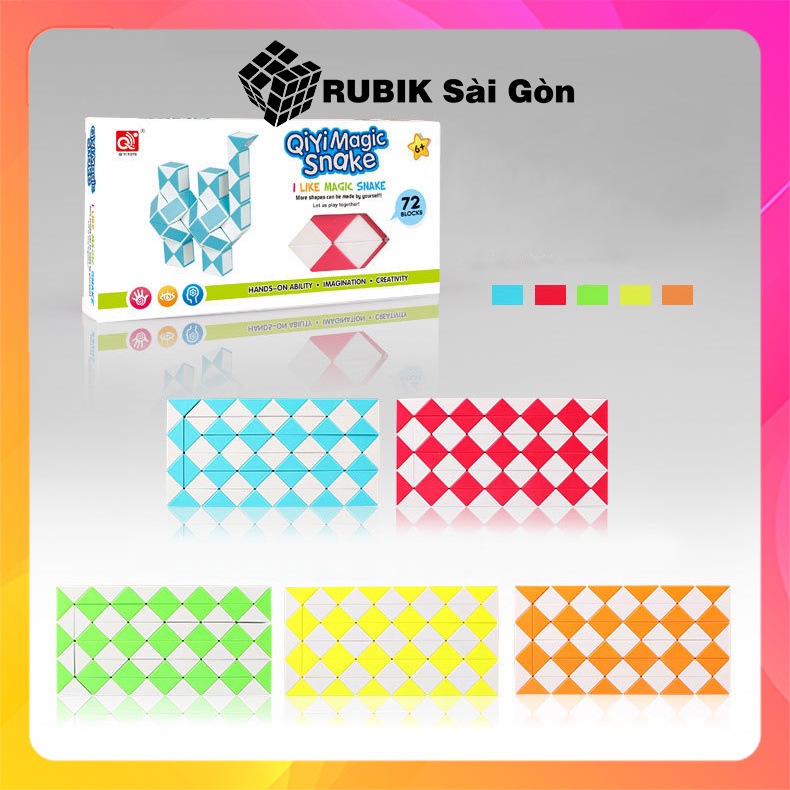 Rubik Biến Thể Cao Cấp Snake QiYi Twist Puzzle Cao Cấp Rubic Rắn Đồ Chơi Thông Minh Cho Bé Giá Rẻ