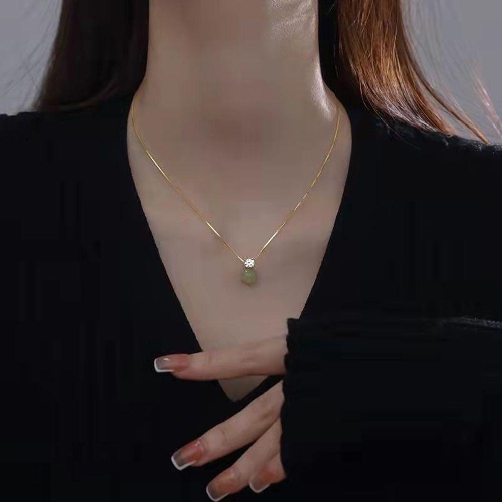 Vòng Cổ Choker Đính Hạt Đơn Giản Phong Cách Retro Cho Nữ
