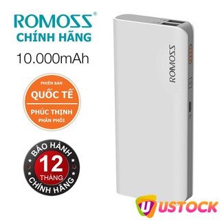 Pin sạc dự phòng dung lượng 10000mAh thương hiệu Romoss Solit 5 đa dụng chất lượng cao