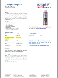 Bình Súc Két Nước Liqui Moly 1804 (300ml)