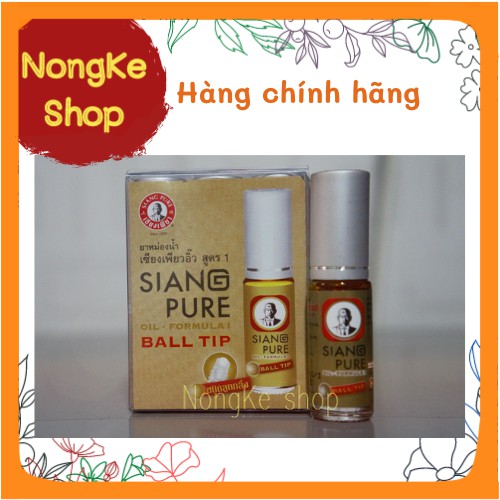 [COMBO 6] Dầu lăn ông già Vàng Siang Pure Ball Tip Thái Lan N.D