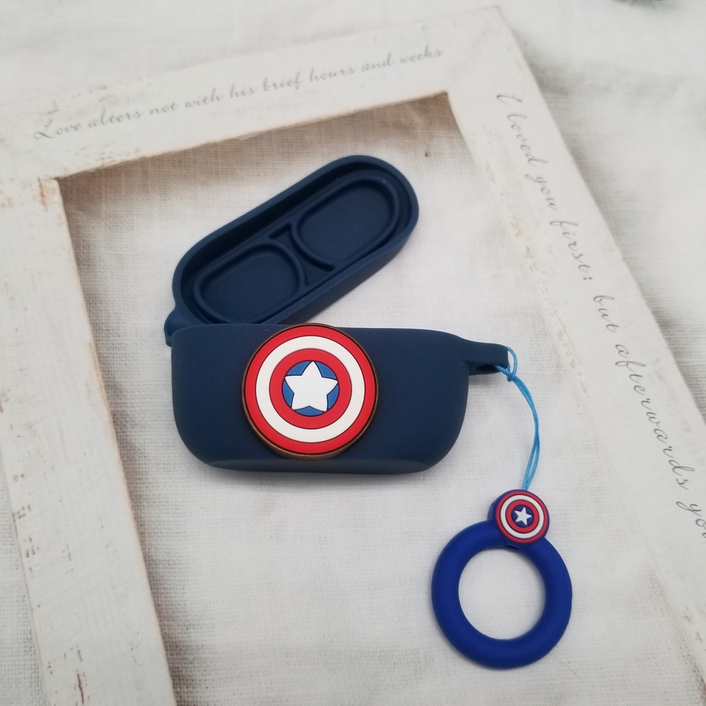 Vỏ Bảo Vệ Hộp Sạc Tai Nghe Bluetooth Không Dây JBL Wave 100 Tws Hình Marvel Batman Mềm Chống Rơi