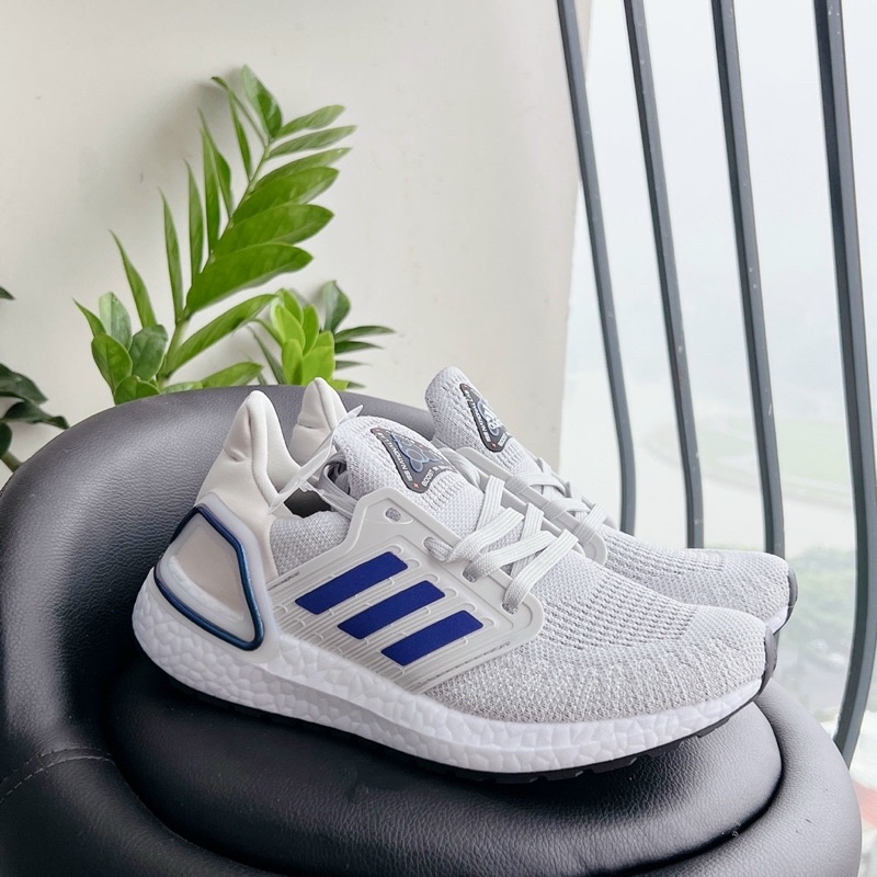 Giày thể thao ultra boost 6.0 xám thể thao nam hàng trung đủ phụ kiện