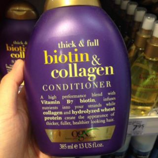 (bill Đức) cặp gội xả OGX Biotin + collagen kích thích mọc tóc