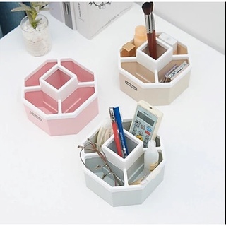 Khay tiện ích lục giác, khay đựng bút, điều khiển 5 ngăn