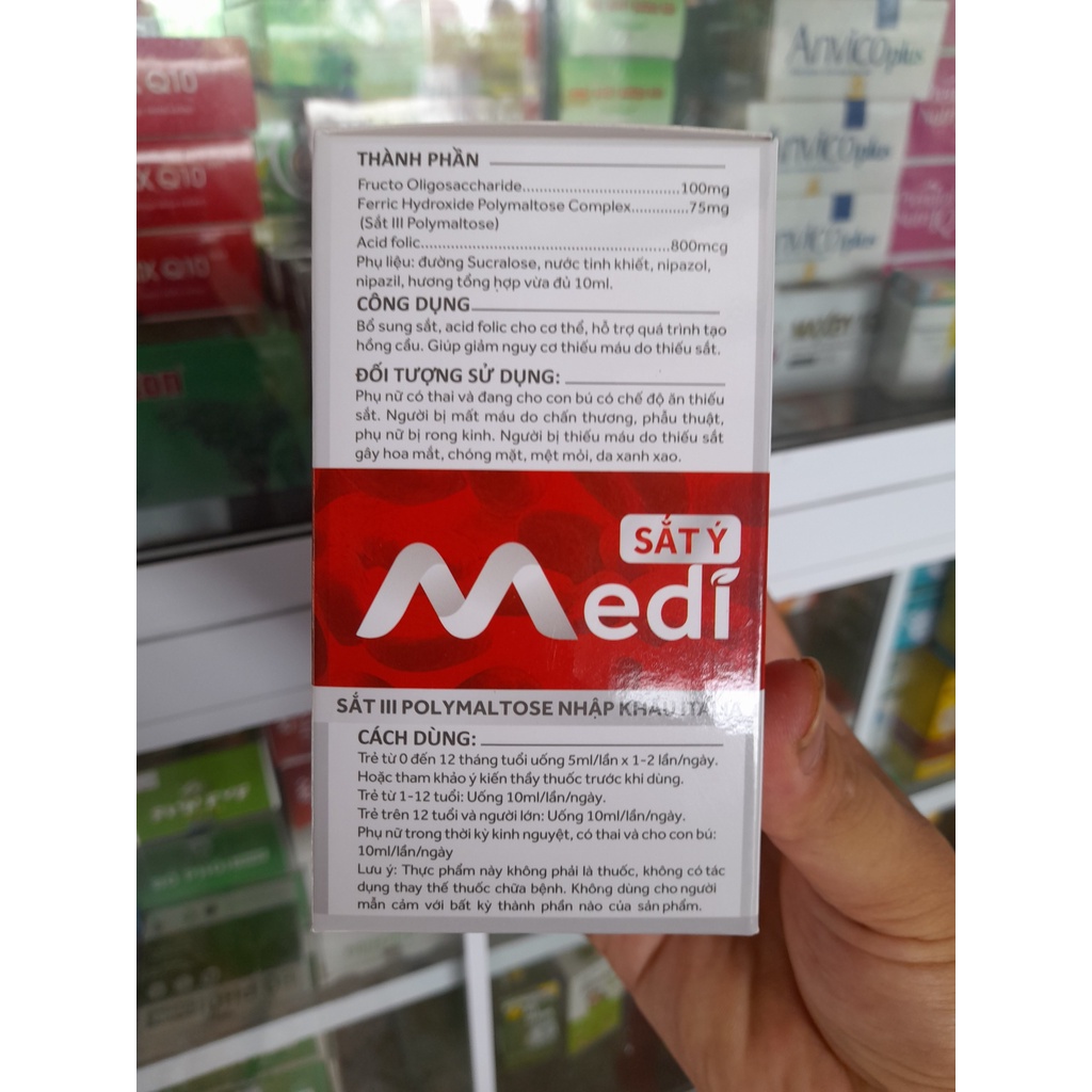 SẮT Ý MEDI  - SẮT KHÔNG NÓNG, KHÔNG GAY TÁO BÓN CHO BÀ BẦU