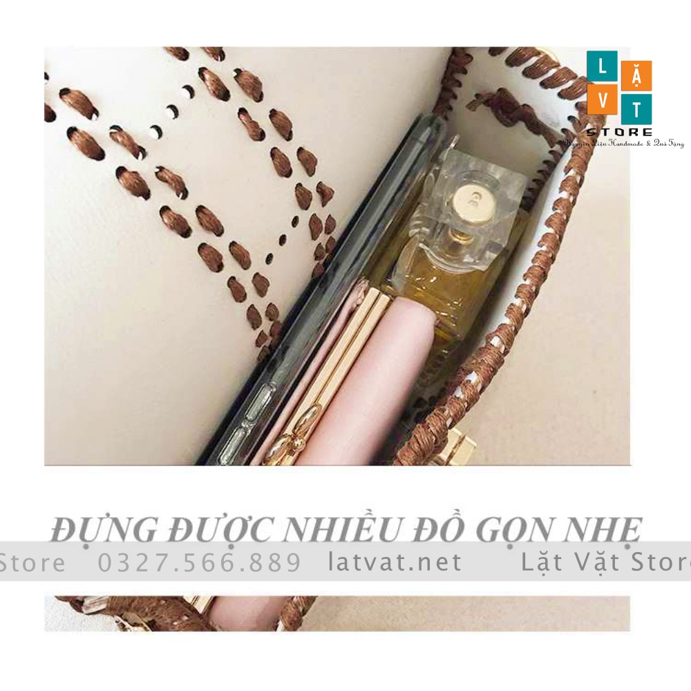 Túi đeo chéo cổ điển Retro - Bộ kit tự may túi handmade - Nguyên liệu đầy đủ cắt sẵn