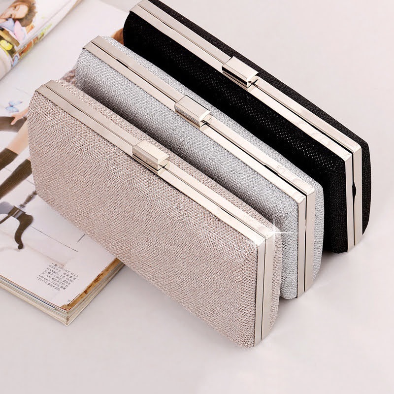 Ví Clutch Cầm Tay Ánh Kim Lấp Lánh Siêu Sang - 100Styles