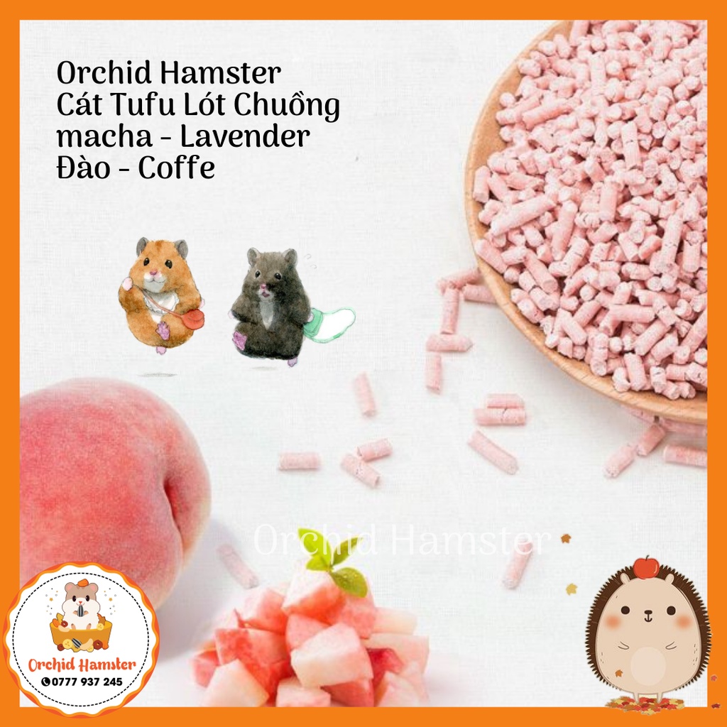 Cát Đậu Nành - Tofu Cao Cấp 4 Mùi Lót Chuồng Hamster