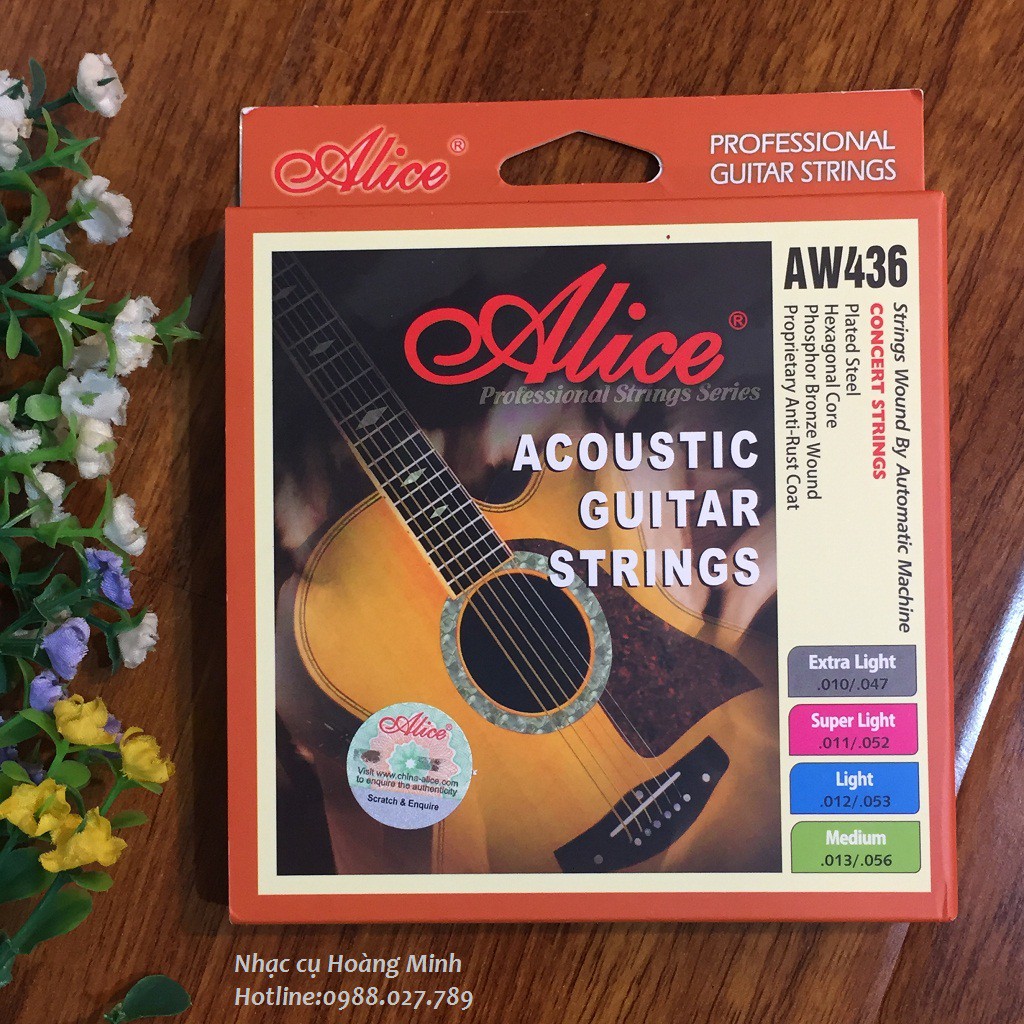 DÂY GUITAR AUCOUSTIC ALICE AW436